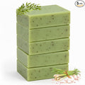 Simple Scents Australia Lemon Myrtle Scented Natural Soap Bars (5 Bars), 3.5oz Moisturizing French Triple Milled Soap Bars Enriched with Shea Butter - Pure Plant Oil Bath & Body