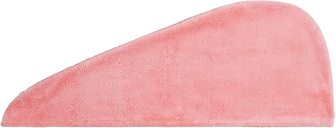 Microfiber Hair Towel Wrap, Super Absorbent Twist Turban Dry Hair Cap with Button Loop Fasten