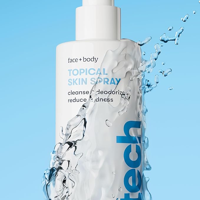 BRIOTECH Topical Skin Spray, Hypochlorous Acid Spray for Sensitive Skin, HOCl Facial Mist, Full Body Support Against Irritation, Calm Redness, Soothe Foot & Scalp, 4 oz