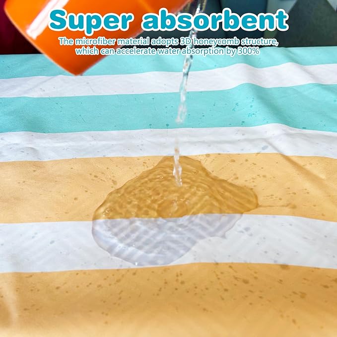 PY SUPER MODE 2 Pack Beach Towel - 75 x 35 inches Quick Dry Microfiber Beach Towels Oversized, Lightweight Soft and Absorbent Bath Towel Suitable for Swimming Pool Camping for Adults