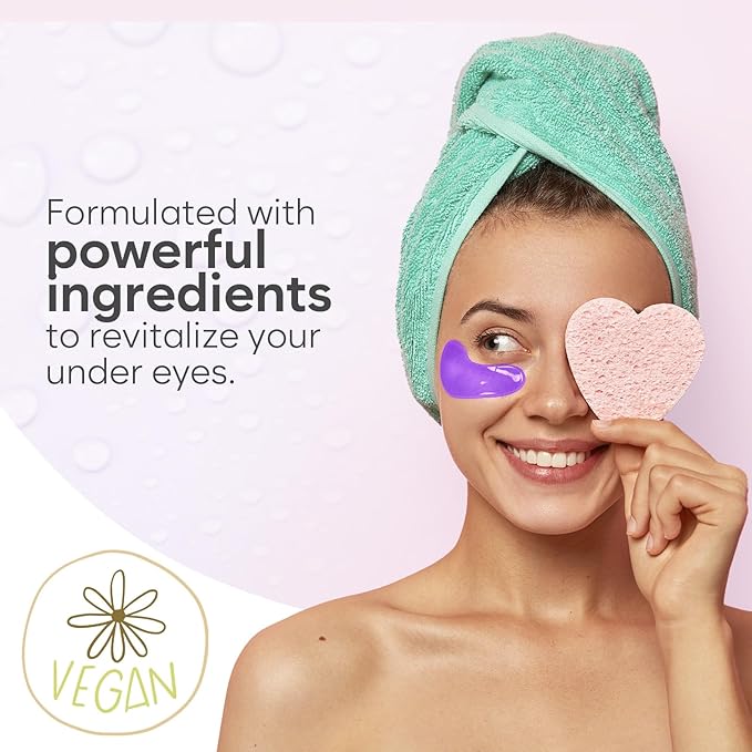 BLOOMORA Retinol & Collagen Under Eye Patches (20 Pairs) - Dark Circles & Puffy Eyes Care - Eye Care Mask