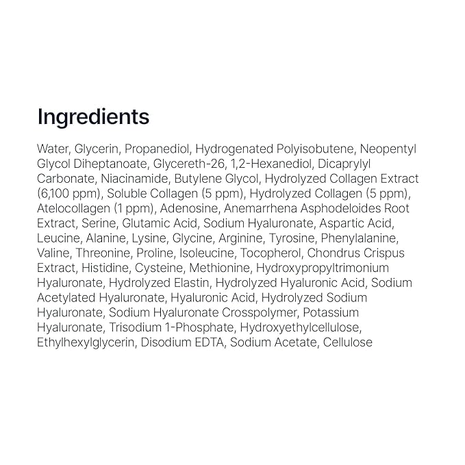 SUNGBOON EDITOR Deep Collagen Serum | 5% Volufiline + 58% Low Molecular Collagen + 2% Niacinamide | Hydrating & Smoothing Face Serum | Korean Skincare, 1.01 fl oz | Gifts for Women