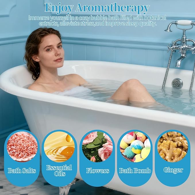 Crossing King Bubble Bath Mat Tub Spa Massager - Spa Mat for Smooth Bathtub, Non-Slip Suction Cups, Upgraded Noise-Reducing Machine, 6-Speed Bubbles, Pillow and Remote for Relaxation, 45*17in (Gray)