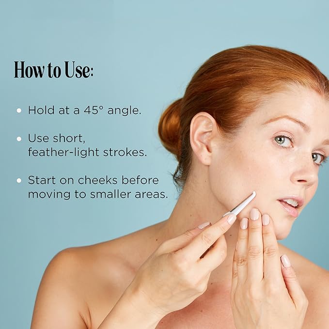 Professional-Grade Dermaplaning Tool – Designed for Precision Exfoliation with Light Pressure – Removes Peach Fuzz & Dead Skin
