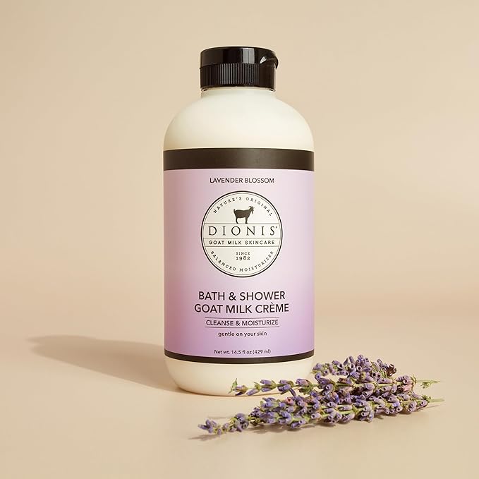 Dionis Bath & Shower Goat Milk Crème Lavender Blossom 14.5oz (Pack of 1)