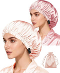3Pcs Hair Bonnets For Sleeping Satin Bonnet For Women Silk Bonnets Womens Curly Hair Sleep Caps Silky Night Cap