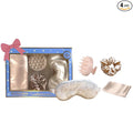 Holler And Glow Bedtime Basics Accessories Mother's Day Set, Limited Edition, Sleep Eye Mask, Silk Scrunchie, Hair Growth Scalp Massager, Satin Pillowcase, Beauty Sleep For Women, 4 Piece Gift Set