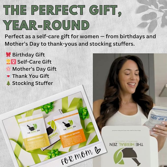 Aromatherapy Shower Steamer Gift Set - USA Made Mothers Day Gift for Mom - Shower Bomb Tablets Made with Soothing Natural Essential Oils - Relaxation Gift for Women and Men