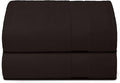 Belizzi Home Premium Cotton Oversized 2 Pack Bath Sheet 35x70-100% Pure Cotton - Ideal for Everyday use - Ultra Soft & Highly Absorbent - Machine Washable - Chocolate Brown