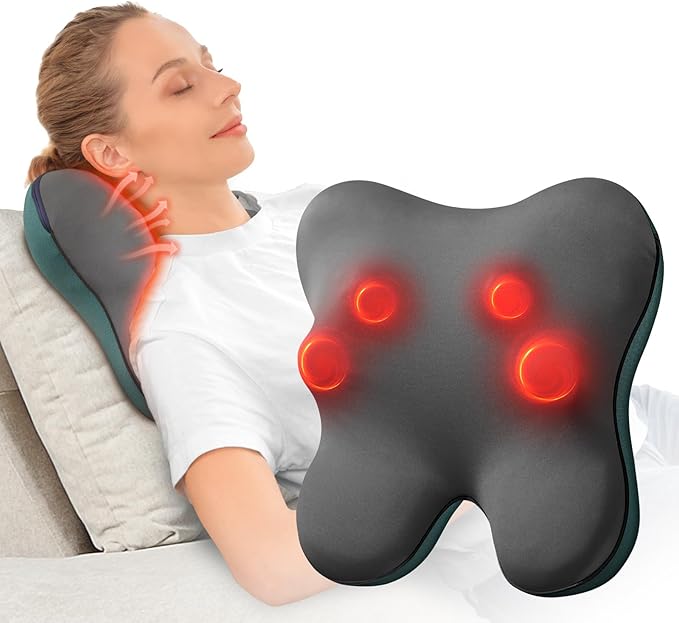 BOB AND BRAD Back Massager with Heat FSA Eligible/HSA Eligible, EZBack Corded Back Massager for Pain Relief Deep Tissue, Shiatsu Back and Neck Massage Pillow, Soothing Full-Body Relief for Women Men