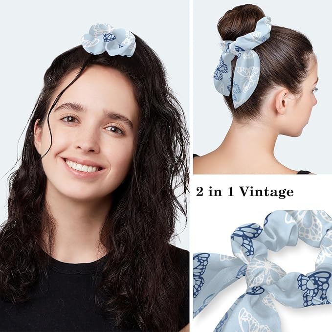 Women Working Cap with Buttons Bouffant Hat Autumn Leaves Nurse Scrub Caps Long Hair
