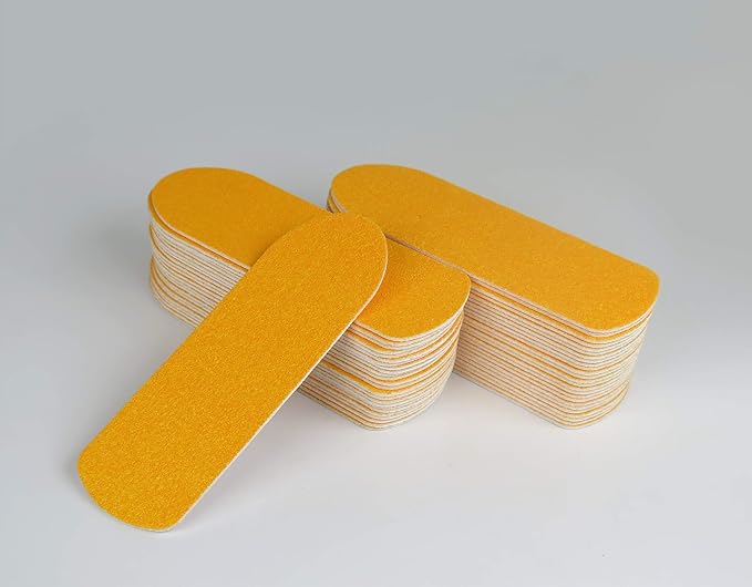 Tredoni 50pcs 80 Grit Replaceable Files for Callus Rasp - 5" Feet Dead/Hard Skin Corn Scrubbing Files (50 Rough Files - 80 Grit)