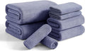 8 Piece Bath Towel Set |2 Oversized Large Bath Sheet,2 Hand Towels,4 Washcloths| Ultra Soft Bath Towel Set for Bathroom Hotel Gym Spa,Highly Absorbent Quick Dry Bathroom Towel Collections,Wedgewood