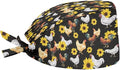 JoyLamoria Novelty Printed Cap with Sweatband Women Men Adjustable Tie Back Hats for Paiting
