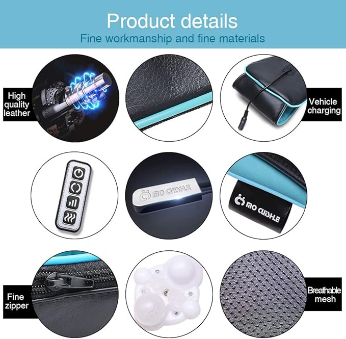 Mo Cuishle Mothers Day Gifts, Shiatsu Back Shoulder and Neck Massager with Heat, Electric Deep Tissue 4D Kneading Massage, Best Gifts for Women Men Mom Dad Wife Husband her him, Fathers Day, Christmas