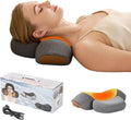 3-in-1 Neck Massager Pillow with Heat - Deep Tissue Vibration Massage & Cervical Traction for Neck Pain Relief, Portable Rechargeable Neck Hump Corrector (Rechargeable)