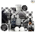 12Pcs Men's Spa Gift Set - Cedarwood Bath & Body Care Kit, Home Spa Set with Natural, Perfect Gifts for Men - Father's Day, Birthday, Valentine's & Christmas