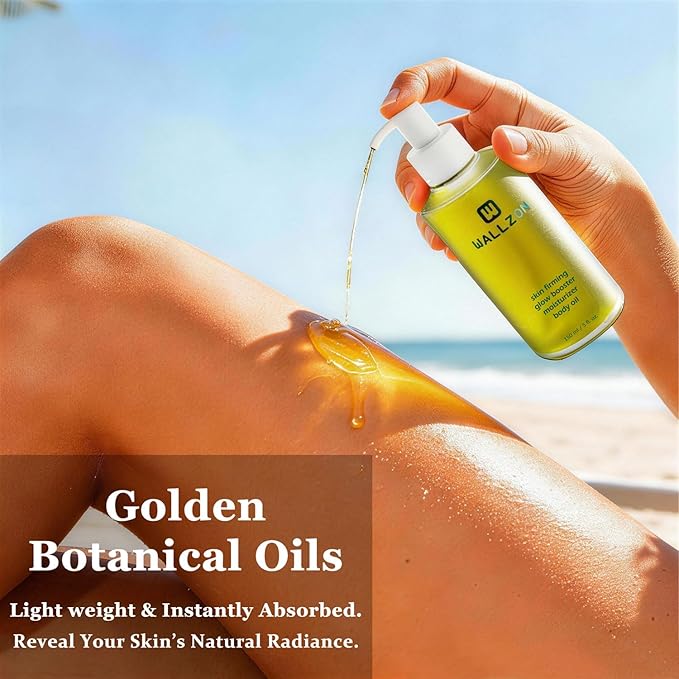 Undaria Extract Body Oil 5 Oz - Seaweed & Botanical Oil for Skin, Visibly Firming, Elasticity Improving, Deeply Moisturizing, Clean Lightweight Non-Greasy, Scented