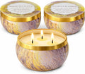YMing 3-Wick Candle Gift Set, 3 Pack, 14 oz Each, Scented Candles for Home, White Tea & Sage, Vanilla & Amber, Cashmere Cedar