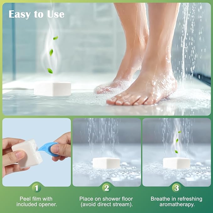 Eucalyptus Mint Shower Steamers 7 Pack - Eucalyptus for Shower, Self Care Mothers Day Gifts from Daughter, Relaxation Spa Gifts for Women & Men, Natural Essential Oil Bombs for Self Care