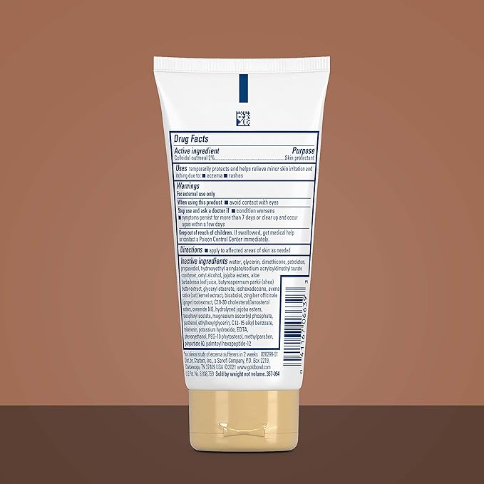 Gold Bond Hand Cream for Eczema Relief, Skin Protectant Cream With 2% Colloidal Oatmeal 3 oz. (Pack of 2)