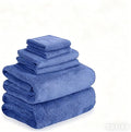 MaopaoBeauty Bath Towels Set for Home Bathroom (Blue)