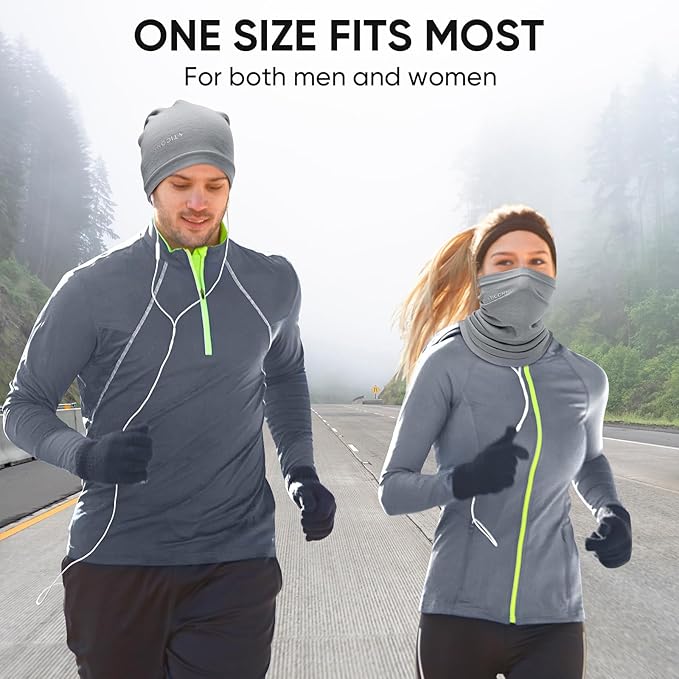 TICONN Neck Gaiter Face Cover Scarf, Neck Warmer Breathable Sun & Wind-proof for Skiing Fishing Hiking Cycling