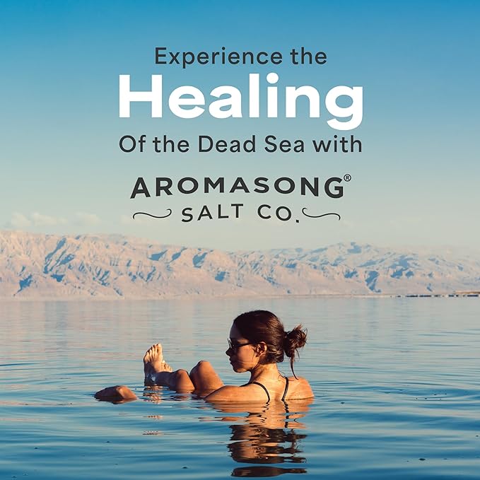 Aromasong Magnesium Flakes for Bath from The Dead Sea- 12 LB Resealable Pack Magnesium Chloride Flakes -Organic Bath Salt Muscle Relaxing Mineral Soak