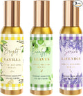 Room Spray, Bright Vanilla, Eucalyptus leaves, Serene Lavender, 3 Pack, Each 4 fl oz, Air Freshener for Home, Long-Lasting Odor Eliminator for Bathroom and Office