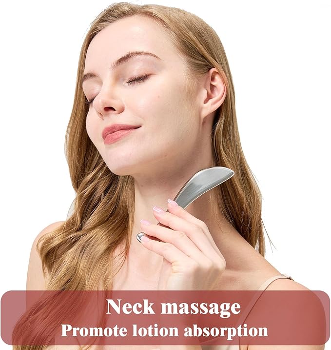 BYYDDIY Large and Small Set, Stainless Steel Gua Sha Muscle Scraper Tool - Scraping Massage Tools, Scar Tissue Tool for Physical Therapy (S&s.S)