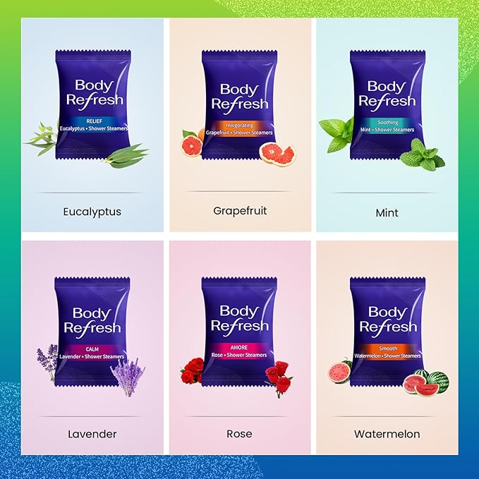 Shower Steamers Aromatherapy - Birthday Gifts for Women, Mothers Day Gifts for Mom Wife from Daugther, 18 Pack Shower Bombs with Essential Oils, Home Spa Relaxation Self Care Gifts for Women, Mom