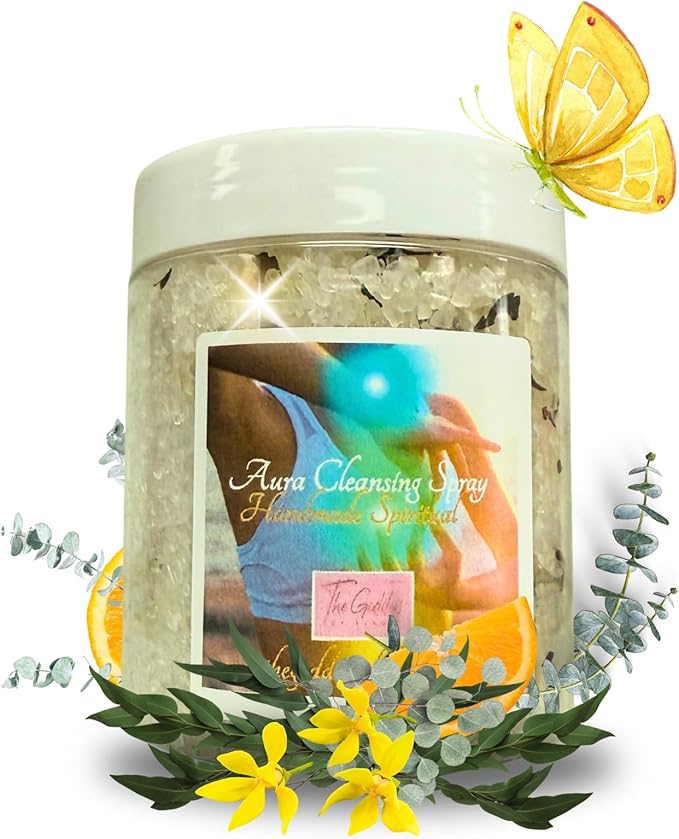 Aura Cleansing Bath Salts – Dead Sea Salt Bath Soak for Spiritual Cleansing, Energy Balance & Ritual Use 12oz