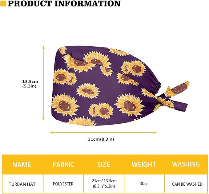 JoyLamoria Novelty Printed Cap with Sweatband Women Men Adjustable Tie Back Hats for Paiting