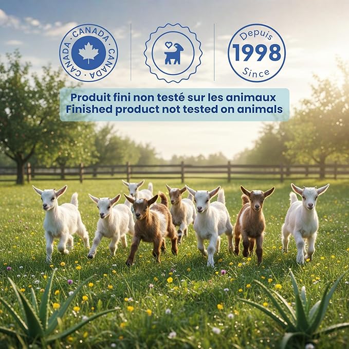 Caprina Fresh Goat’s Milk Bubble Bath, 1L, Hydrating Relaxing Foam Bath, Moisturizing and Gentle on Skin, Made in Canada (Lavender Oil)