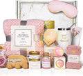 AHAGIFTREE Birthday Gifts,self Care,11PC Care Package with Moon Lamp,Get Well Soon Gift Baskets for Women After Surgery,Condolences Gift Basket for Loss,Sympathy Baskets for Friend,mom (Pink)