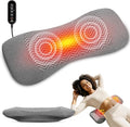 3-in-1 Rechargeable Electric Lumbar Support Pillow, Triple Support Air Lift Back Massager with Heat & Vibration, Adjustable Height Wide Waist Cushion for Bed & Chair, Smooth Spine Comfort Design