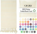 Cacala Lightweight and Thin Turkish Beach Towel 100% Cotton Sand-Free and Quick-Drying Goodness Perfect as an Extra Large Travel Towel, Beach Accessory, or Gift for Beach Lovers, 37 x 70