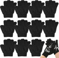 Ramede 30 Pair Exfoliating Glove Double Sided Exfoliating Bath Gloves Pack Nylon Colorful Shower for Men Women Beauty Spa Massage Shower Deep Clean Body Skin Bathing Scrubber Disposable(Black)