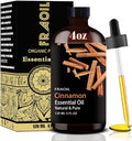 Cinnamon Essential Oil, Cinnamon Oil 4 Fl Oz 120ML for Diffuser Humidifier Yoga Cleaning DIY Candle Soap Making Essential Oils