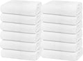 Avalon Towels 100% Cotton Pool Towels White Beach Towels Pack of 12 (22x44 Inches) - Quick Drying, Highly Absorbent & Lightweight for Commercial Use for Hotels, Motels, Beaches & Poolside