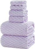 Extra Large Bath Towel Set of 6 (40"x80"),Oversized Bath Sheet Super Soft Highly Absorbent Microfibers Quick Dry Luxury Shower Towel for Bathroom Spa Gym Hotel Yoga (Lavender, 6Piece)