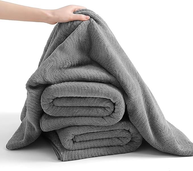 4 Pack Washcloths Set 13"x13",Grey Towel Set for Bathroom,Highly Absorbent & Quick Dry Premium Towel for Daily Use,Soft Microfiber Multipurpose Washcloths Towel Set for Hotel, Spa,Shower,Gym