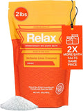 Relax Spa & Bath Aromatherapy Bath Salts for Hot Tub, Bath, or Spa, 2LB Bag Infused with Magnesium, Bath Salt for Soaking, Verbena Lime Scent