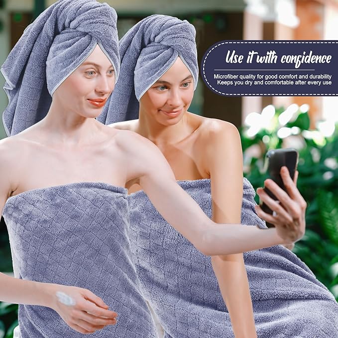 SmoothNovelty 16 Pack Microfiber Bath Towels Bulk 27'' x 60'' Oversized Size Bath Towel Highly Absorbent Extra Large Soft Drying for Beach Shower Summer Salon Sport Gym Party (Diamond,Light Grey)