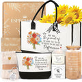 iAOVUEBY Thank You Gifts for Women, Employee Appreciation Gifts Baskets for Women, Coworkers Teacher Nurse Secretary Mentor Retirement Thank You Gift Ideas, Canvas Tote Bag Tumbler Gratitude Gift Box