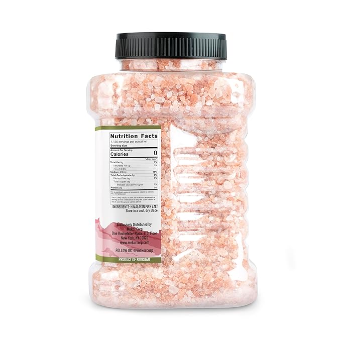 Good Tierra Himalayan Pink Salt in Jar - Coarse, 2.5 lb - Ideal for Bath Salt, Table Salt Grinders, and Spice Jars