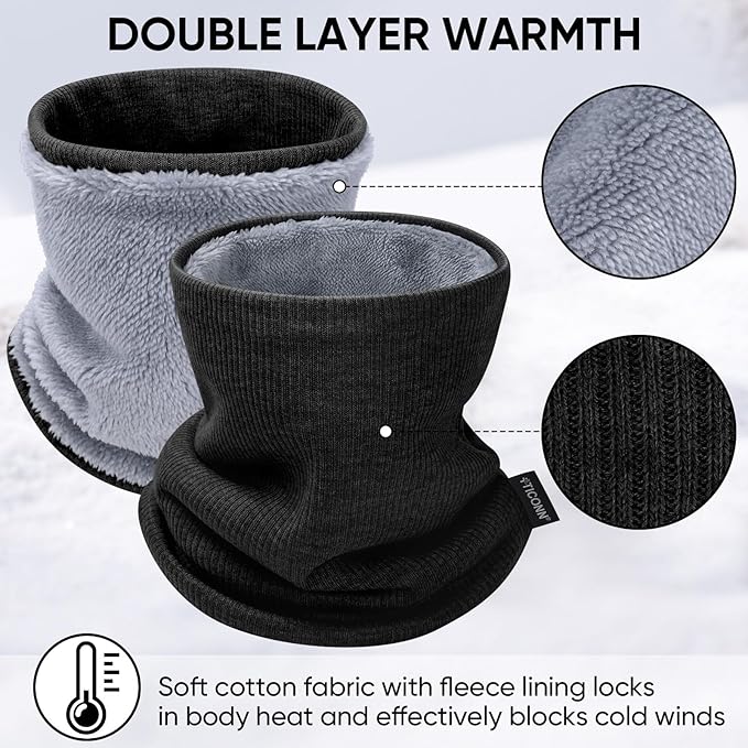 TICONN Neck Gaiter Face Cover Scarf, Neck Warmer Breathable Sun & Wind-proof for Skiing Fishing Hiking Cycling