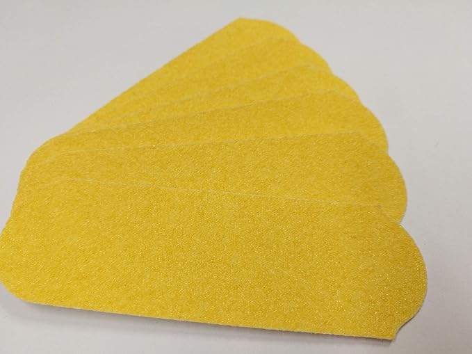 80 GRIT Stainless Steel Pedicure File Refill Pads, 60 Count (80 GRIT Yellow)