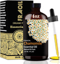 Chamomile Essential Oil, Chamomile Oil 4 Fl Oz 120ML for Diffuser Humidifier Yoga Cleaning DIY Candle Soap Making Perfume Gift for Women Essential Oils FRAOIL (Chamomile 4 Fl Oz (Pack of 1))