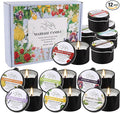 12pcs Massage Oil Candle,Moisturising Natural Soybeans Gift Sets,1oz Low Temperature Body Oil Scented Candles for Home Spa & Relaxation